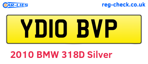 YD10BVP are the vehicle registration plates.