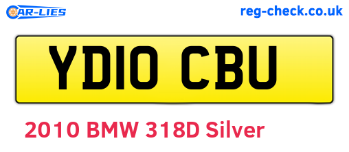 YD10CBU are the vehicle registration plates.