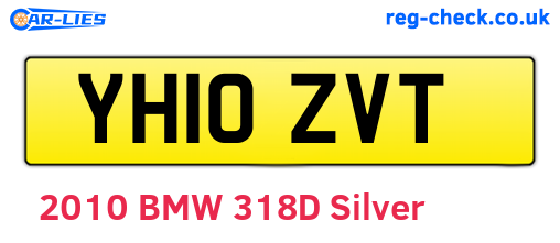 YH10ZVT are the vehicle registration plates.