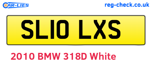 SL10LXS are the vehicle registration plates.