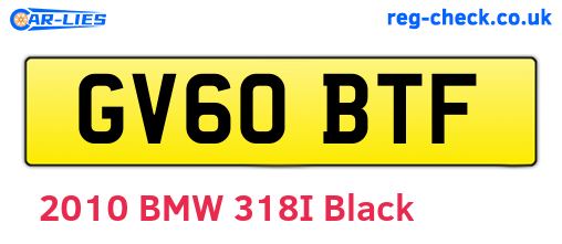 GV60BTF are the vehicle registration plates.