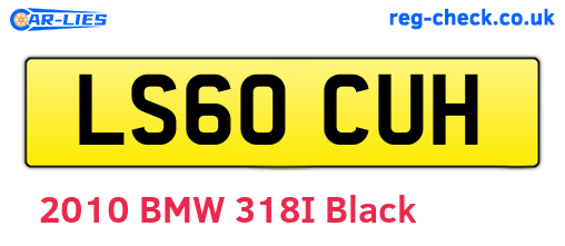 LS60CUH are the vehicle registration plates.