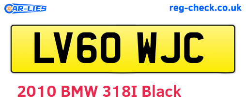 LV60WJC are the vehicle registration plates.
