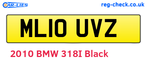 ML10UVZ are the vehicle registration plates.