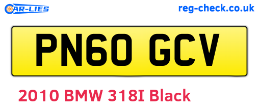 PN60GCV are the vehicle registration plates.