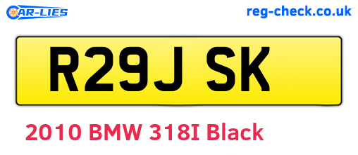 R29JSK are the vehicle registration plates.
