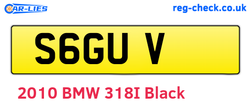 S6GUV are the vehicle registration plates.