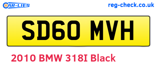 SD60MVH are the vehicle registration plates.