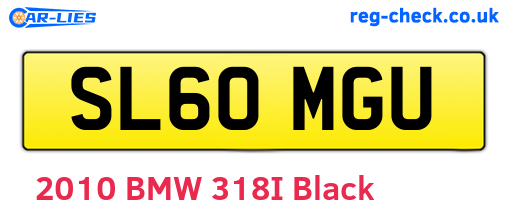 SL60MGU are the vehicle registration plates.