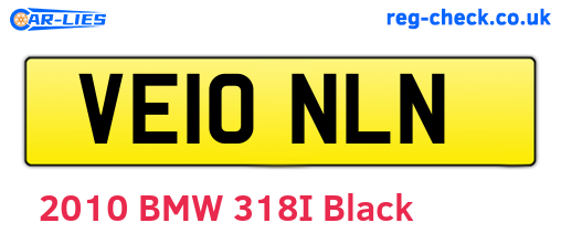VE10NLN are the vehicle registration plates.