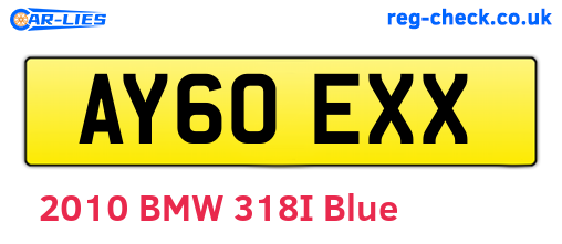 AY60EXX are the vehicle registration plates.