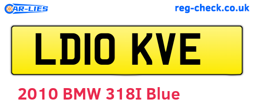 LD10KVE are the vehicle registration plates.