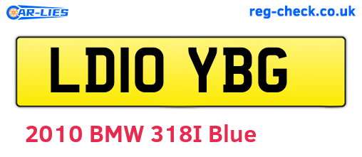 LD10YBG are the vehicle registration plates.