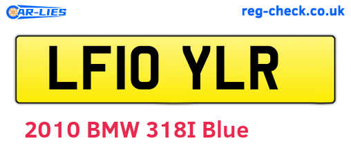 LF10YLR are the vehicle registration plates.