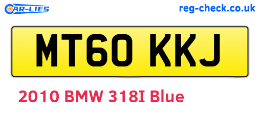 MT60KKJ are the vehicle registration plates.