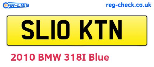 SL10KTN are the vehicle registration plates.