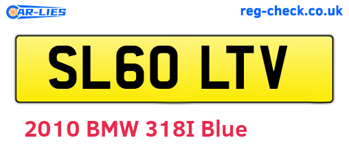 SL60LTV are the vehicle registration plates.