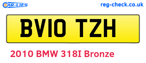 BV10TZH are the vehicle registration plates.