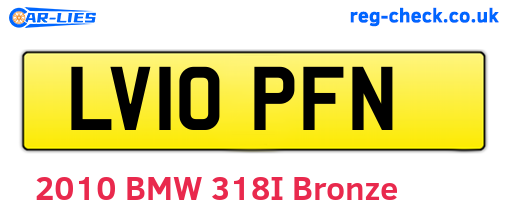 LV10PFN are the vehicle registration plates.