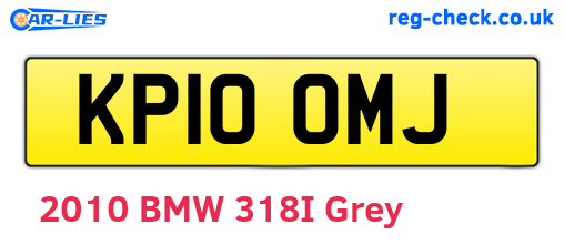 KP10OMJ are the vehicle registration plates.