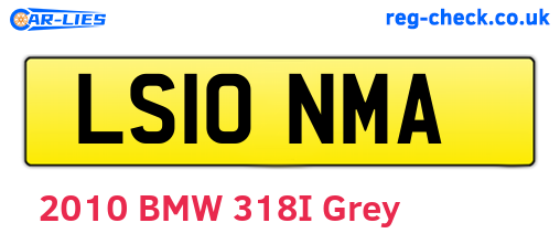 LS10NMA are the vehicle registration plates.