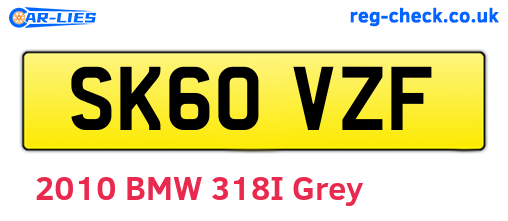 SK60VZF are the vehicle registration plates.