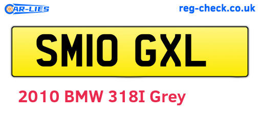 SM10GXL are the vehicle registration plates.