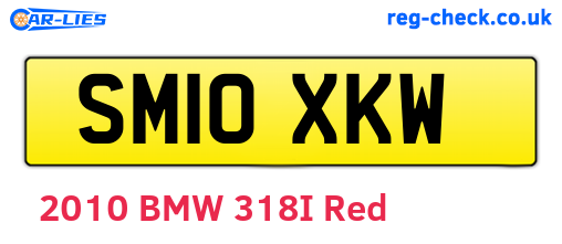 SM10XKW are the vehicle registration plates.