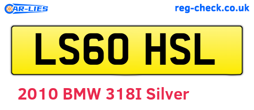 LS60HSL are the vehicle registration plates.