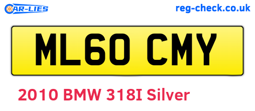 ML60CMY are the vehicle registration plates.