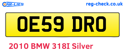 OE59DRO are the vehicle registration plates.