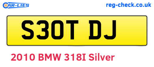 S30TDJ are the vehicle registration plates.