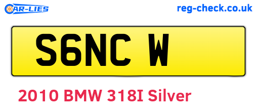 S6NCW are the vehicle registration plates.