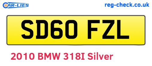 SD60FZL are the vehicle registration plates.