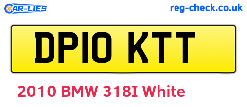 DP10KTT are the vehicle registration plates.