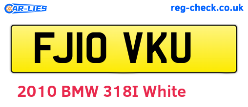 FJ10VKU are the vehicle registration plates.