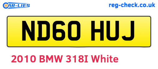 ND60HUJ are the vehicle registration plates.