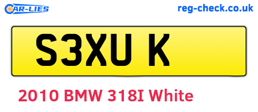 S3XUK are the vehicle registration plates.