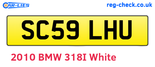 SC59LHU are the vehicle registration plates.