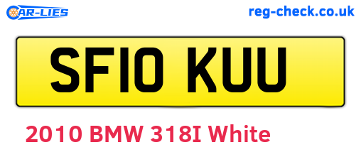 SF10KUU are the vehicle registration plates.