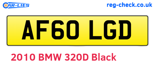 AF60LGD are the vehicle registration plates.