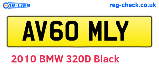 AV60MLY are the vehicle registration plates.