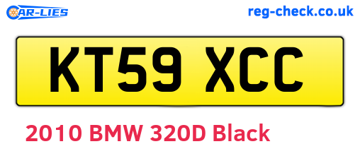 KT59XCC are the vehicle registration plates.