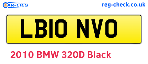 LB10NVO are the vehicle registration plates.