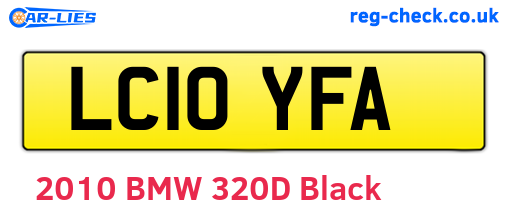 LC10YFA are the vehicle registration plates.