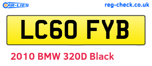 LC60FYB are the vehicle registration plates.