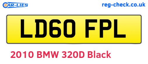LD60FPL are the vehicle registration plates.