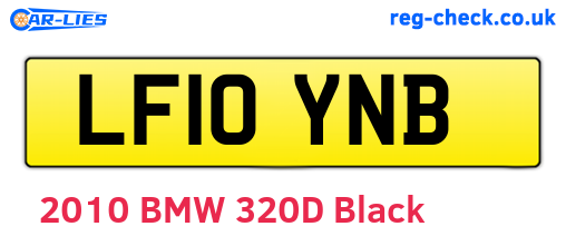 LF10YNB are the vehicle registration plates.