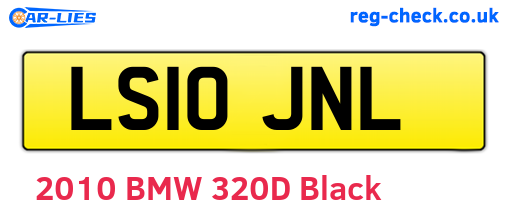 LS10JNL are the vehicle registration plates.