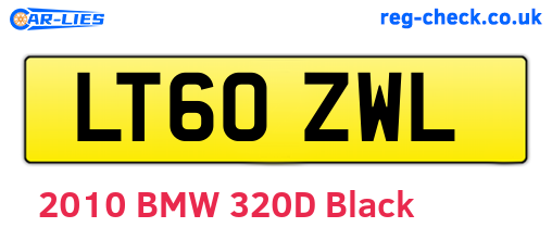 LT60ZWL are the vehicle registration plates.